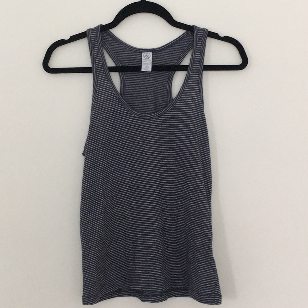 Like new blue stripe razor back tank